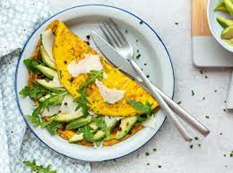 Omelette avec avovat