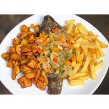 Alloco poisson grillé plus frit