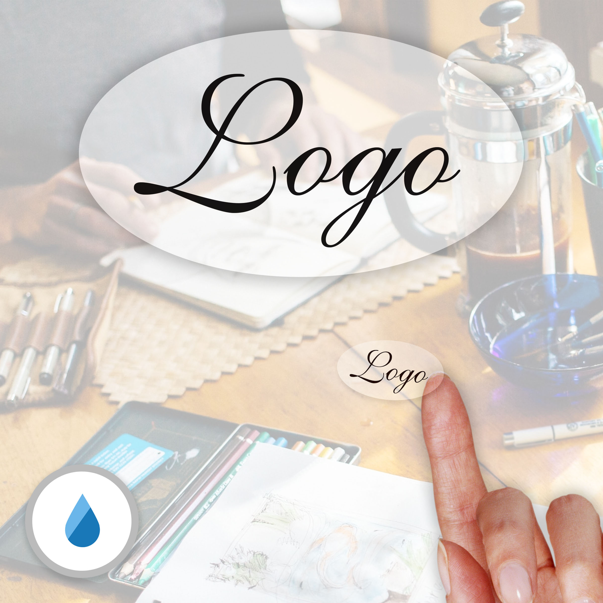 Etichette adesive in poliestere impermeabile 36x20 mm (Ovali)