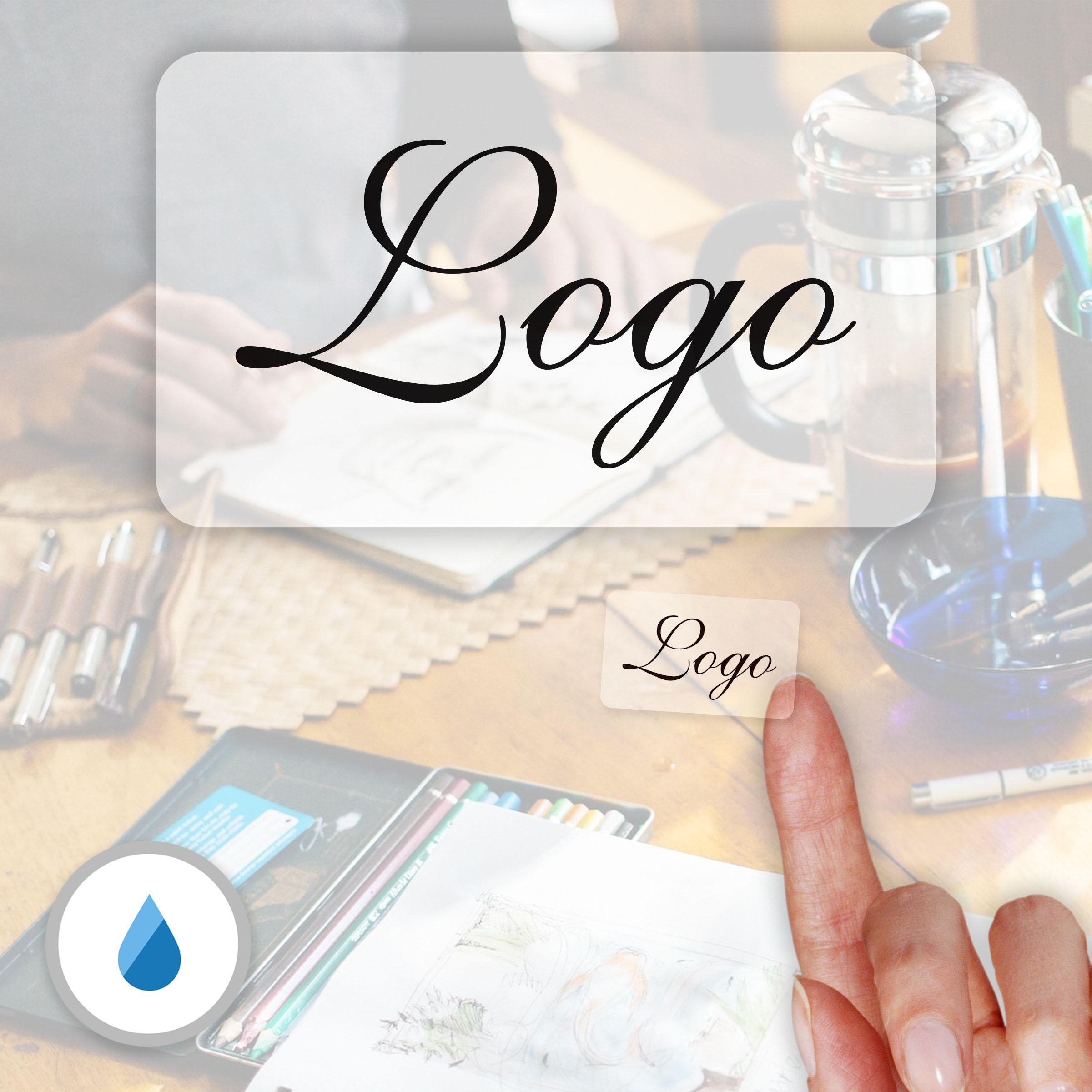 Etichette adesive in poliestere impermeabile 36x22 mm