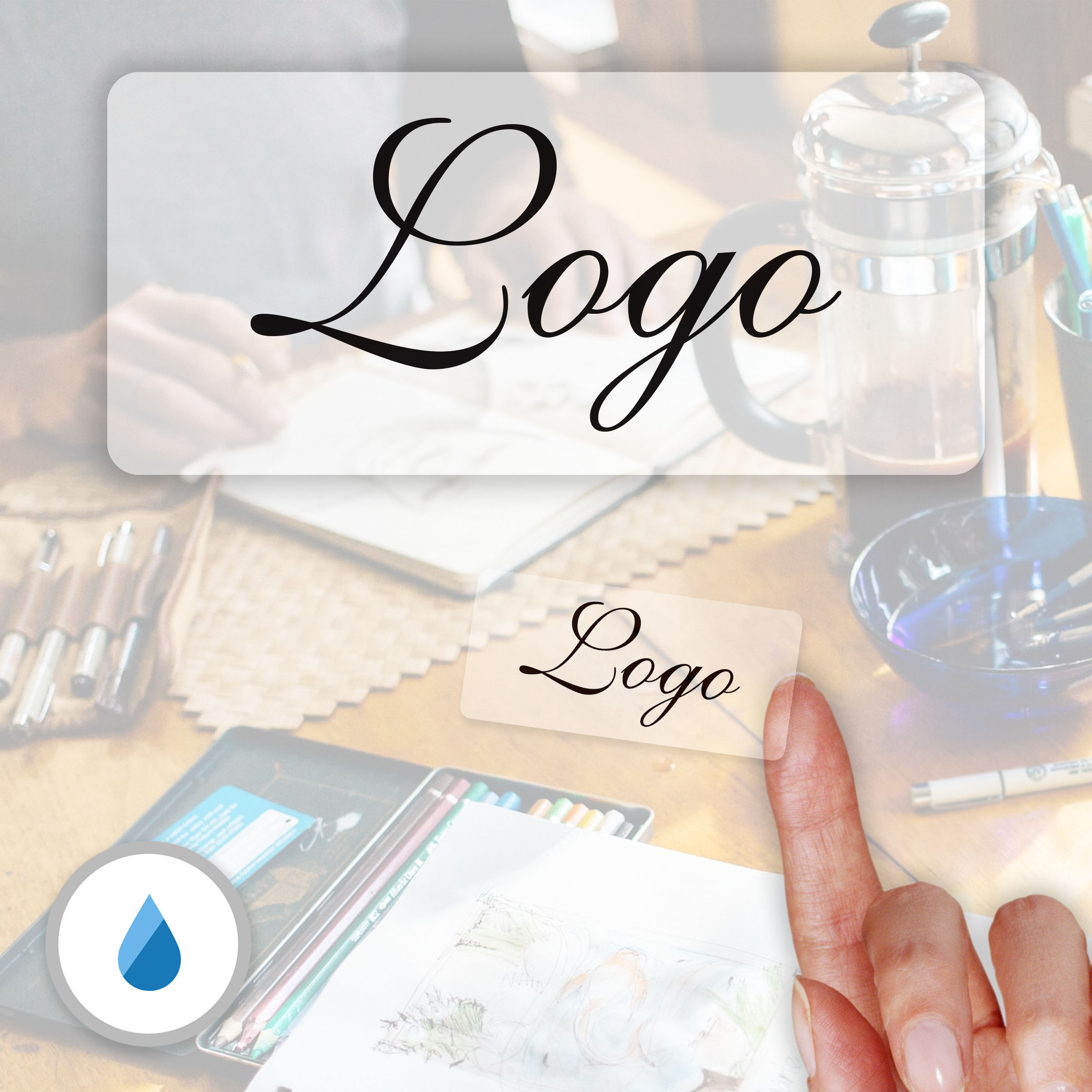 Etichette adesive in poliestere impermeabile 61x28 mm