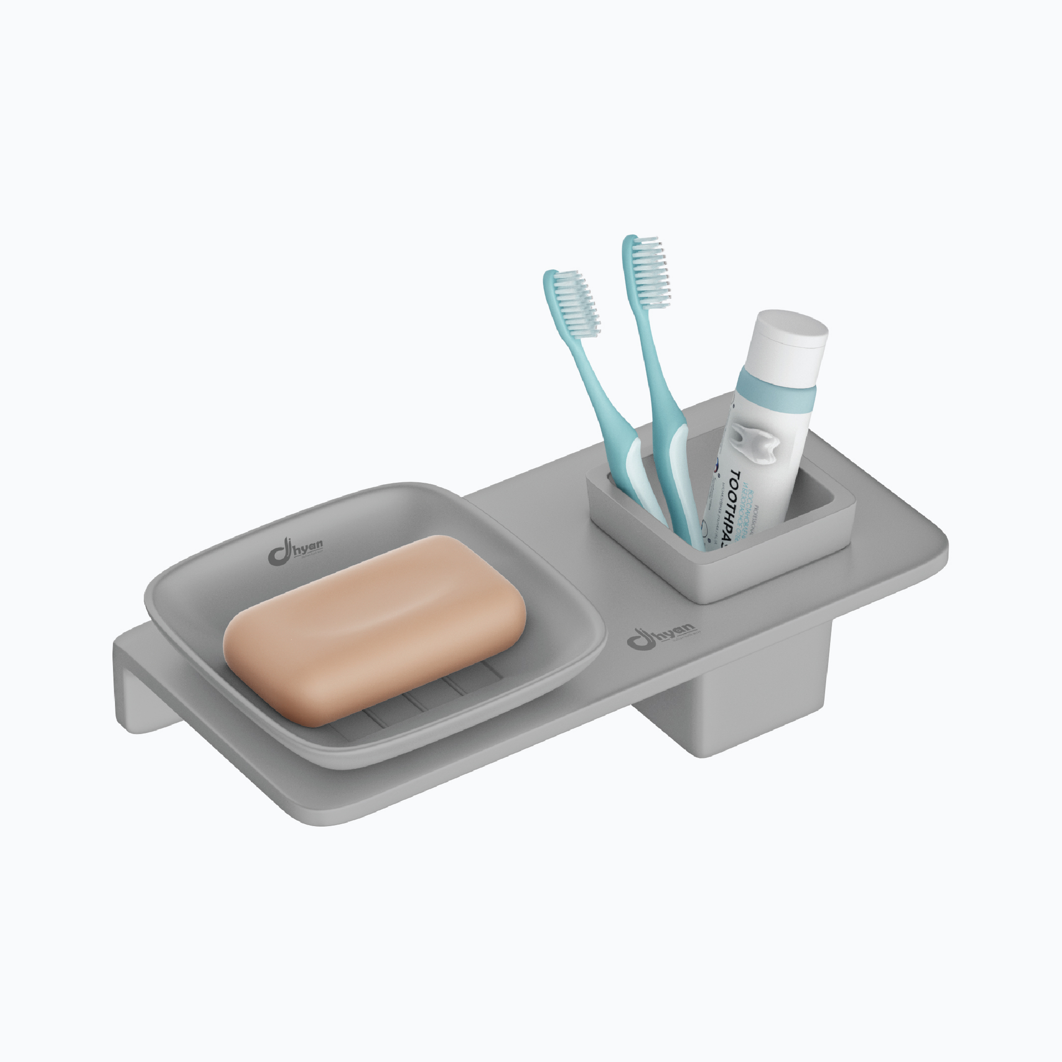 Square Soap Dish With Glass