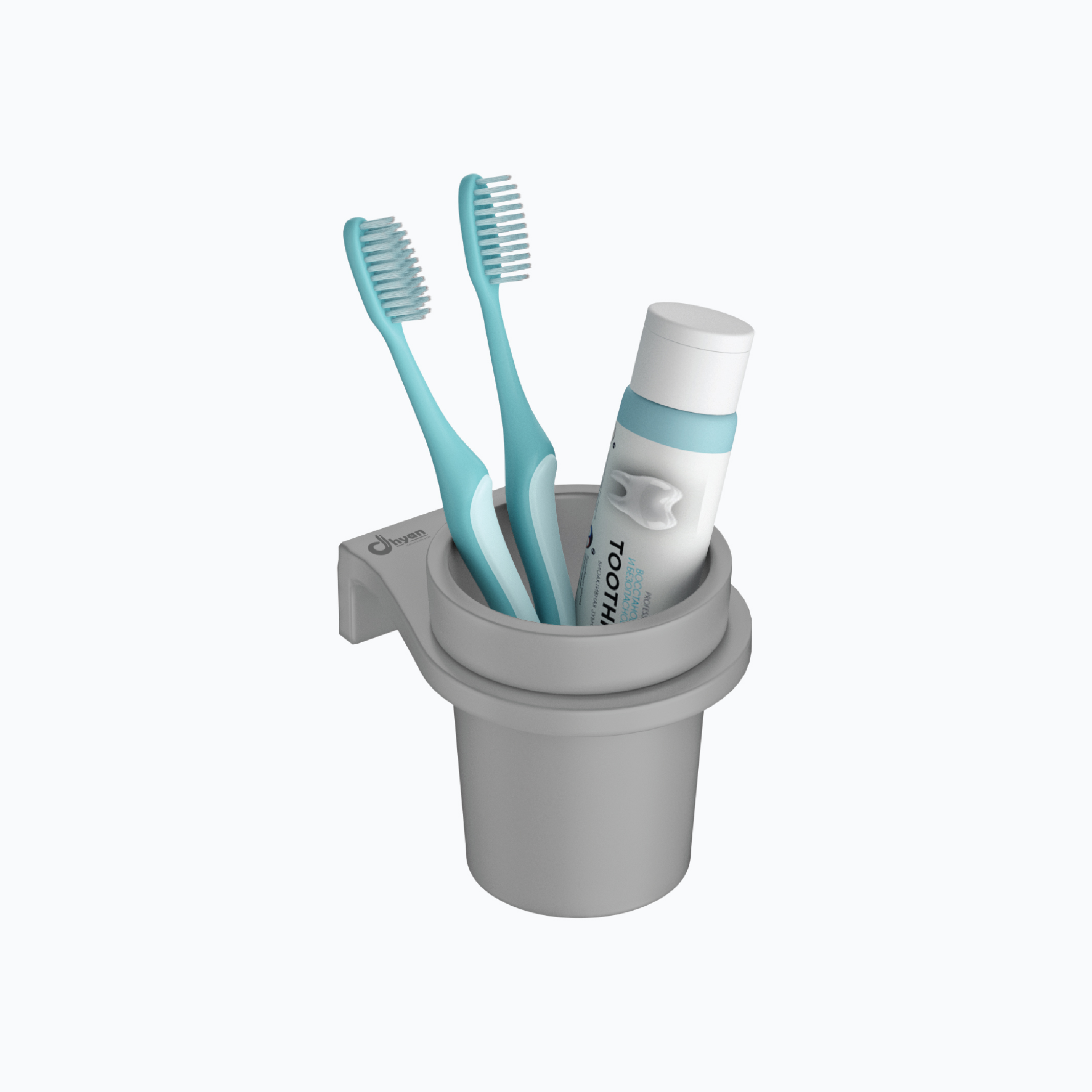 Round Glass With Holder