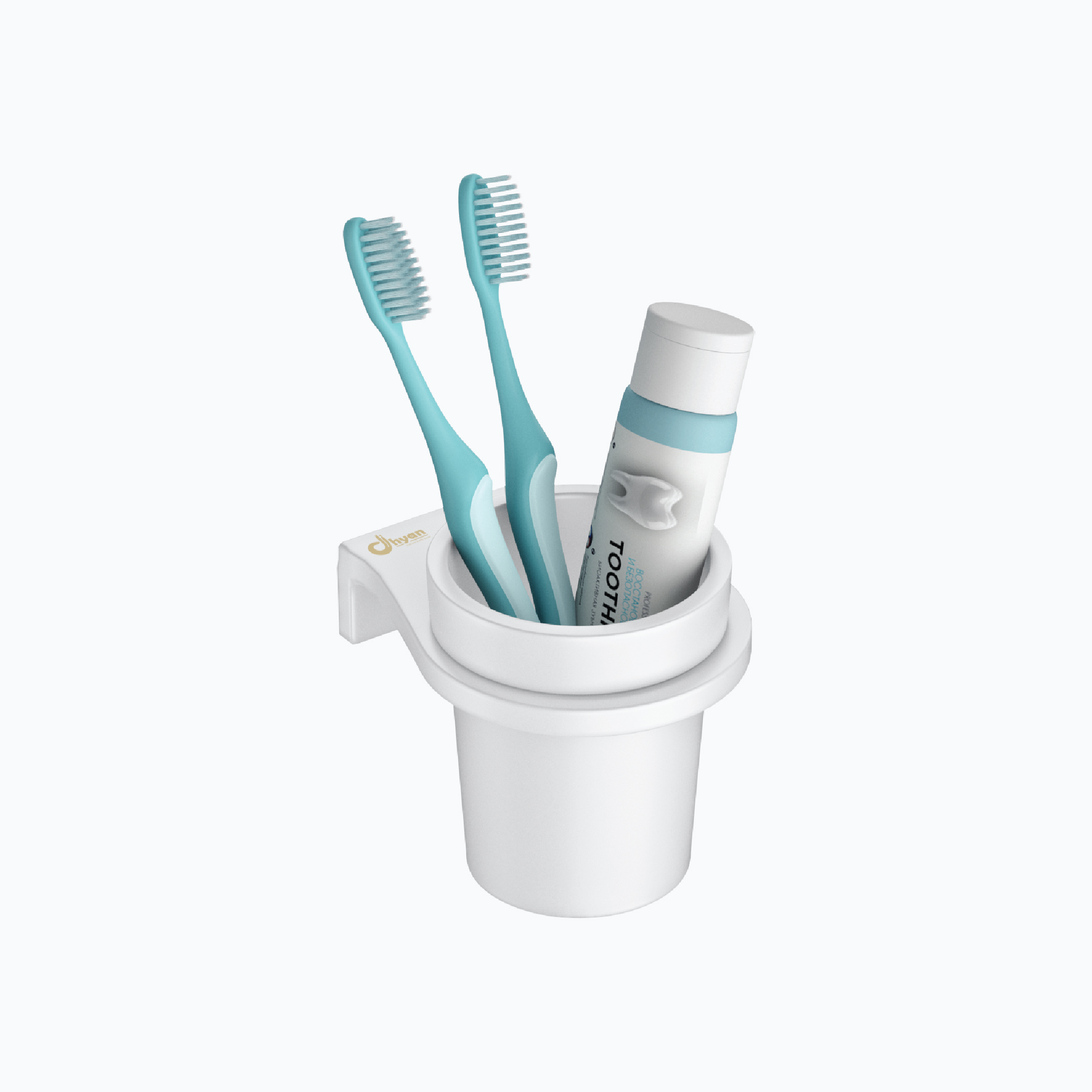 Round Glass With Holder