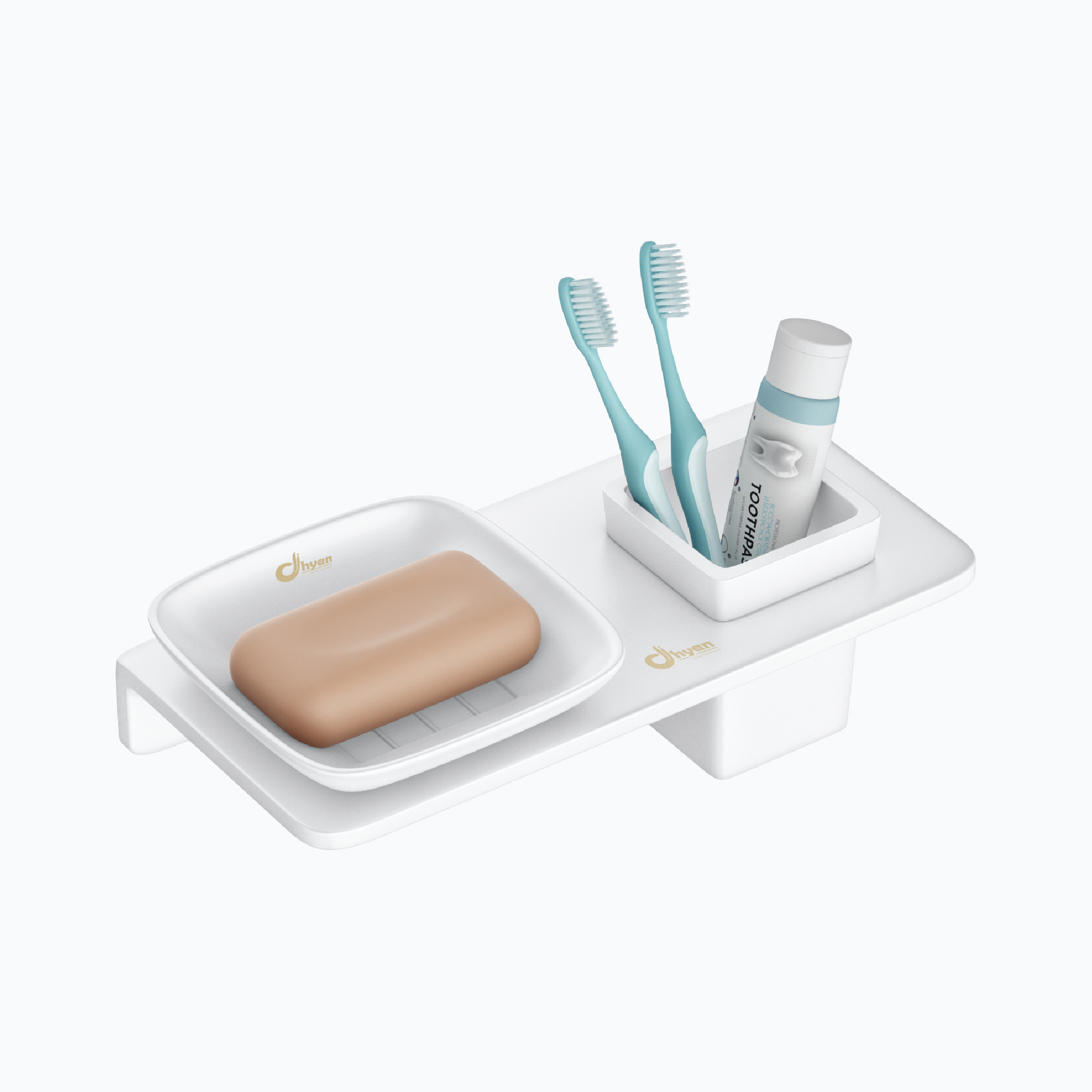 Square Soap Dish With Glass