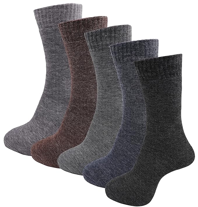 Pack of Five Men's Wool Socks