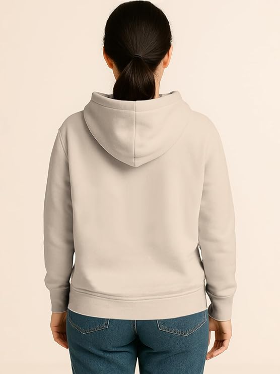 HELLCAT Trendy Cotton Blend Hoodie for Women | Stylish Winter Hooded Sweatshirt for Women