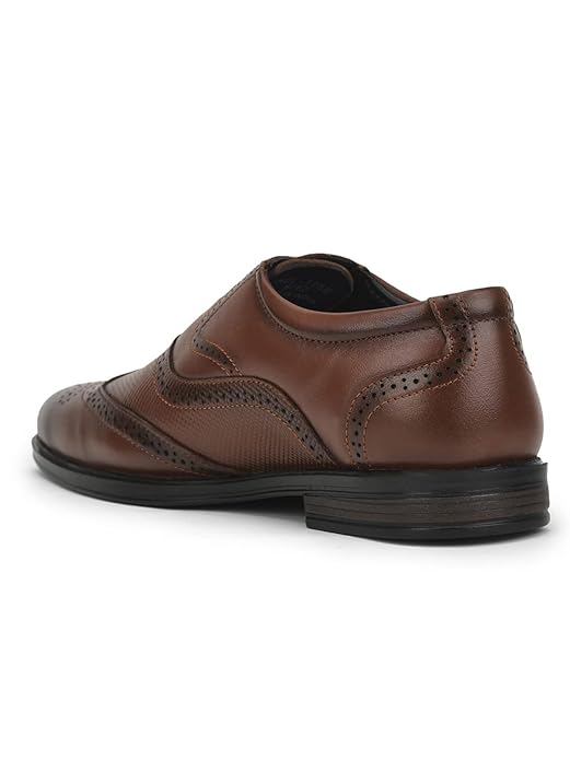 Liberty Fortune HOL-125E – Premium Leather Oxford Brogue Lacing Formal Shoes – Stylish, Cushioned & Non-Slip – Business, Wedding, Office Wear – Black, Brown, Tan – Shoes for Men Formal
