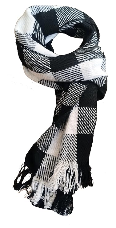 BODYTECH Men & Women Casual Luxurious Premium Checkered Woolen Muffler, Scarf, Stole For Winter