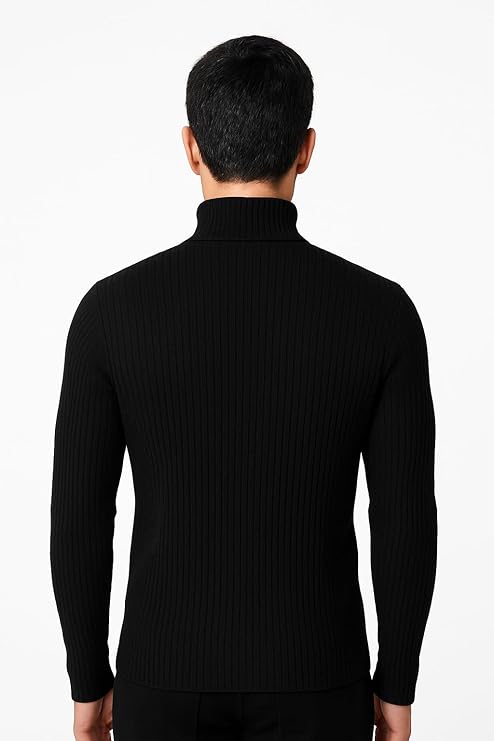 Men’s Highneck Pullover Sweater – Stylish Winter Wear, Soft Cotton Knit, Casual & Office Use