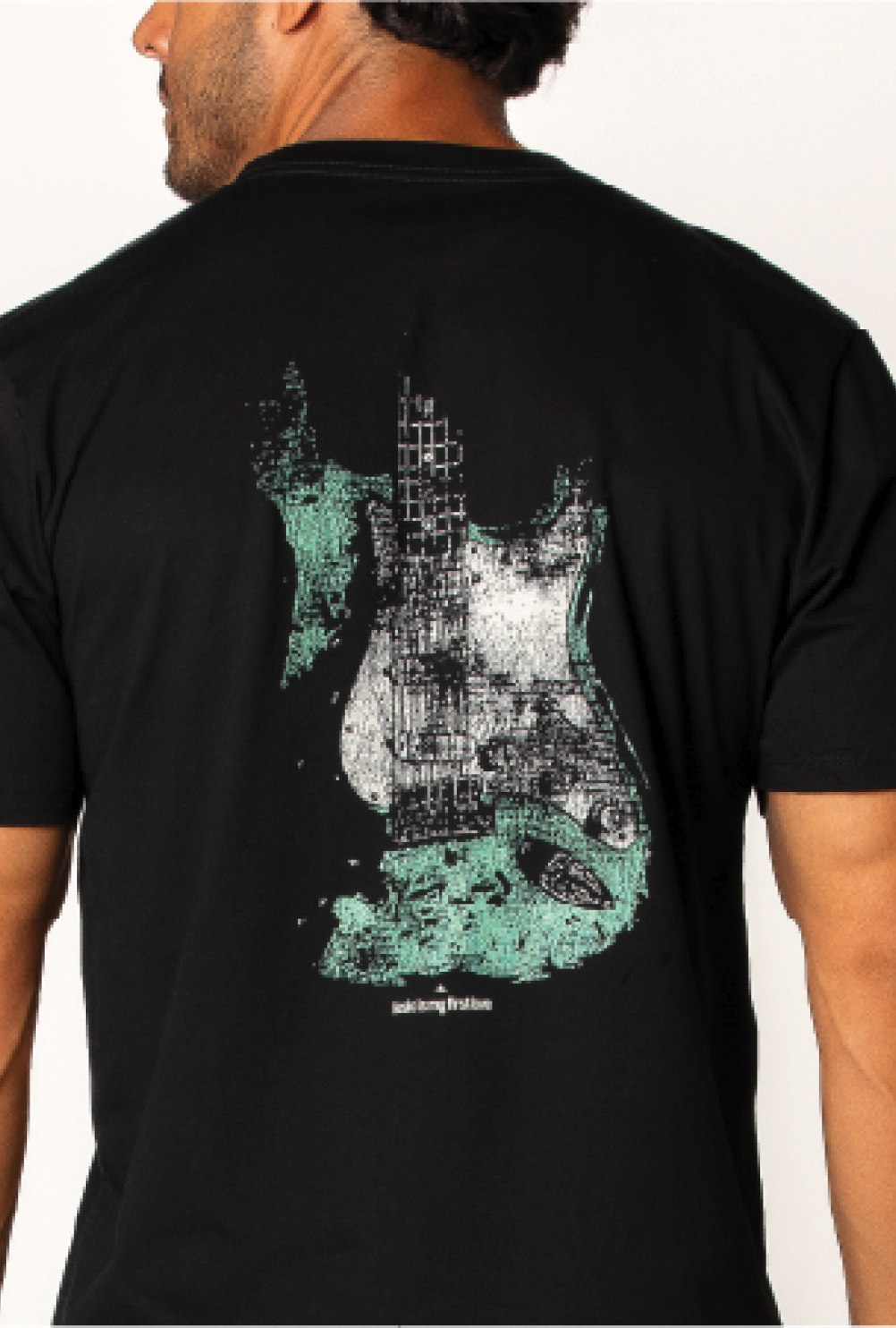 Camiseta preta Music