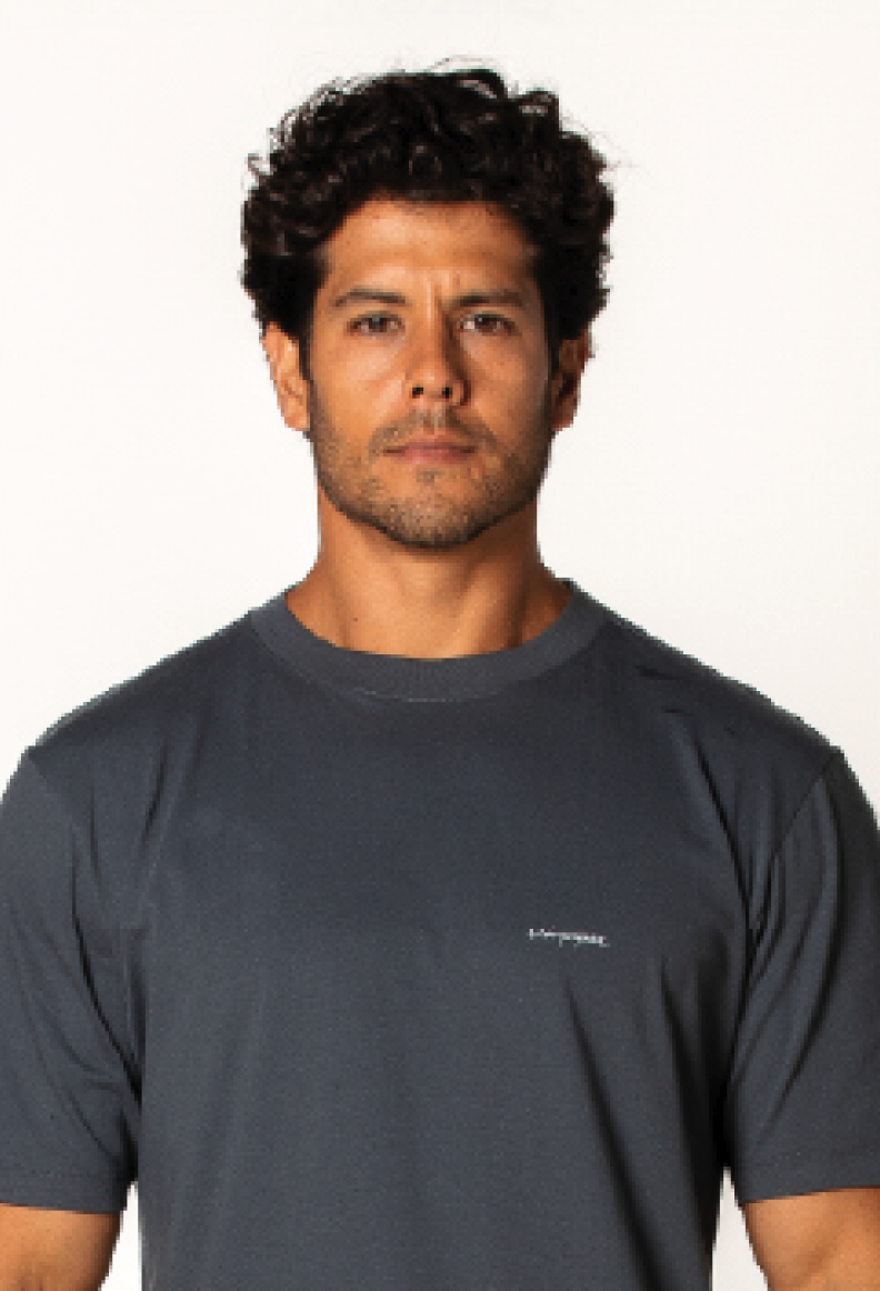 Camiseta masculina cinza