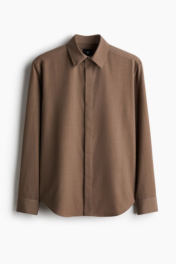 Brown Long Sleeve Shirt