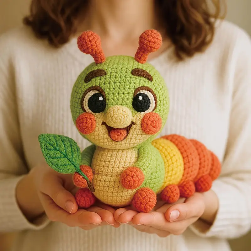 ชุดโครเชต์หนอนตาสวยงาม 1 ชิ้น