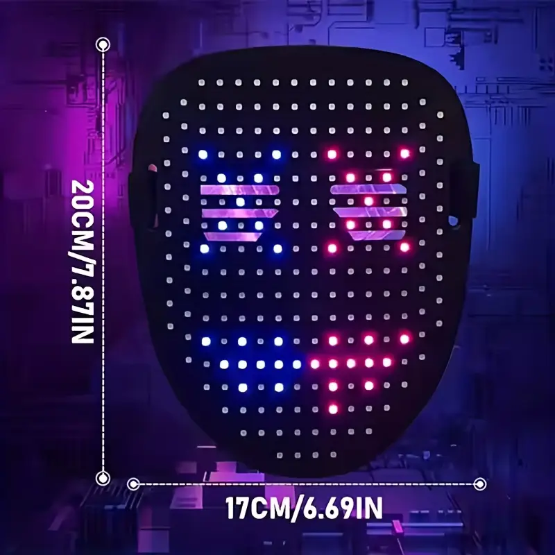 หน้ากาก LED พร้อมการตรวจจับการเคลื่อนไหว