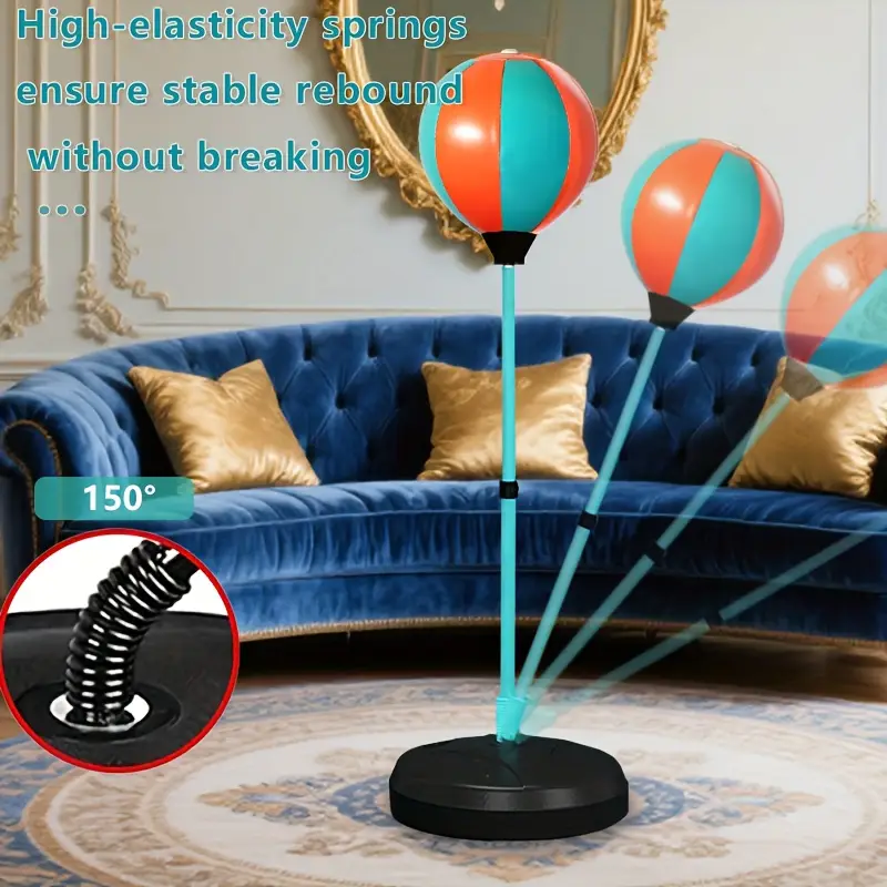 ชุดมวยสำหรับเด็กปรับได้พร้อมถุงมวยและลูกบอล