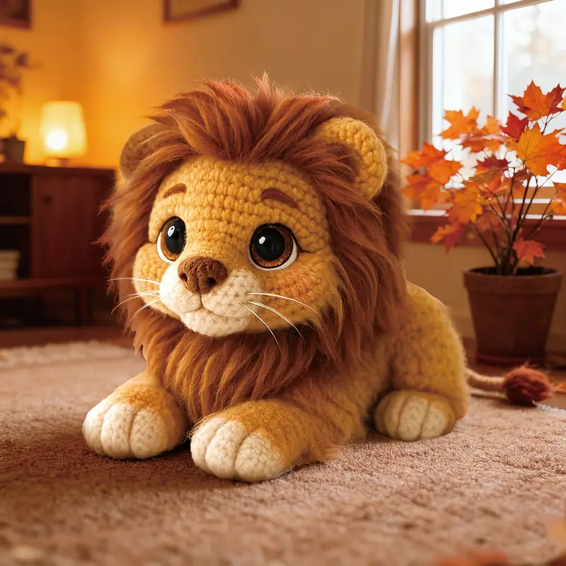 1 ชิ้น VIOIV ชุดถักโครเชต์สิงโตสำหรับผู้ใหญ่และมือใหม่