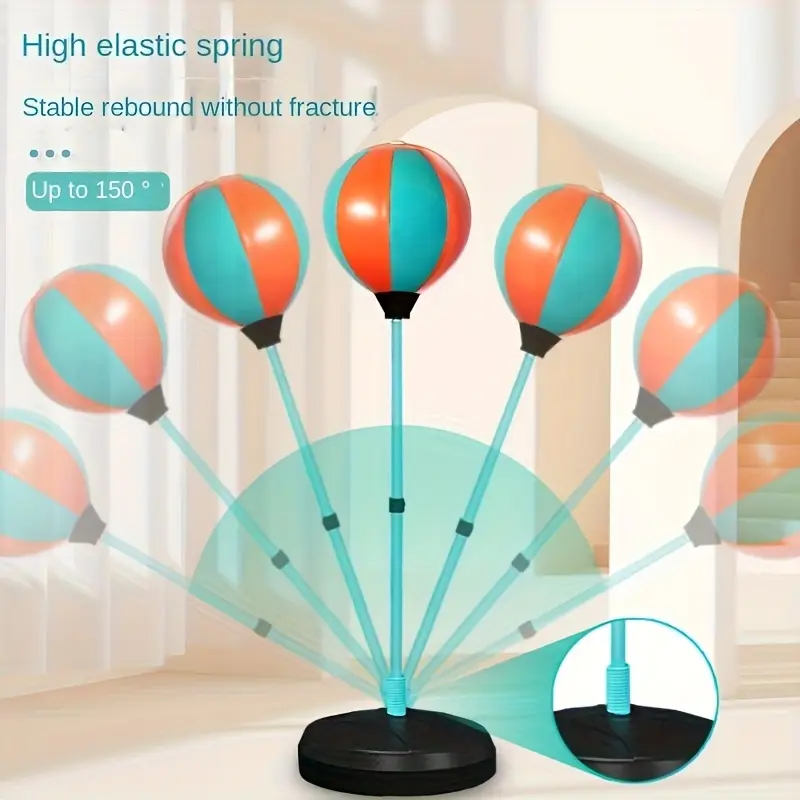 ชุดมวยสำหรับเด็กปรับได้พร้อมถุงมวยและลูกบอล