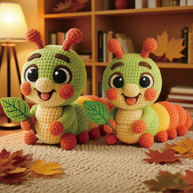 ชุดโครเชต์หนอนตาสวยงาม 1 ชิ้น