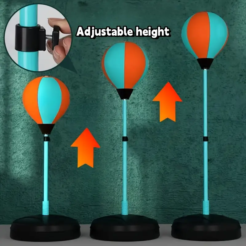 ชุดมวยสำหรับเด็กปรับได้พร้อมถุงมวยและลูกบอล