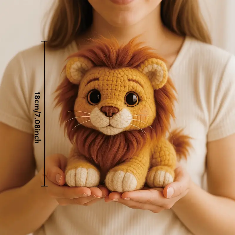 1 ชิ้น VIOIV ชุดถักโครเชต์สิงโตสำหรับผู้ใหญ่และมือใหม่