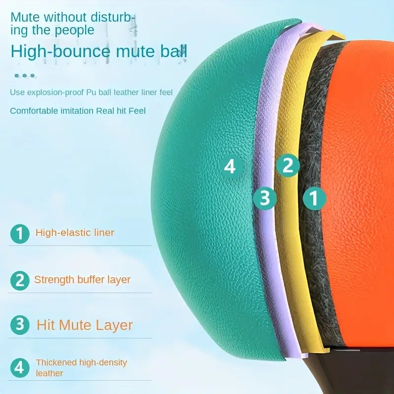 ชุดมวยสำหรับเด็กปรับได้พร้อมถุงมวยและลูกบอล