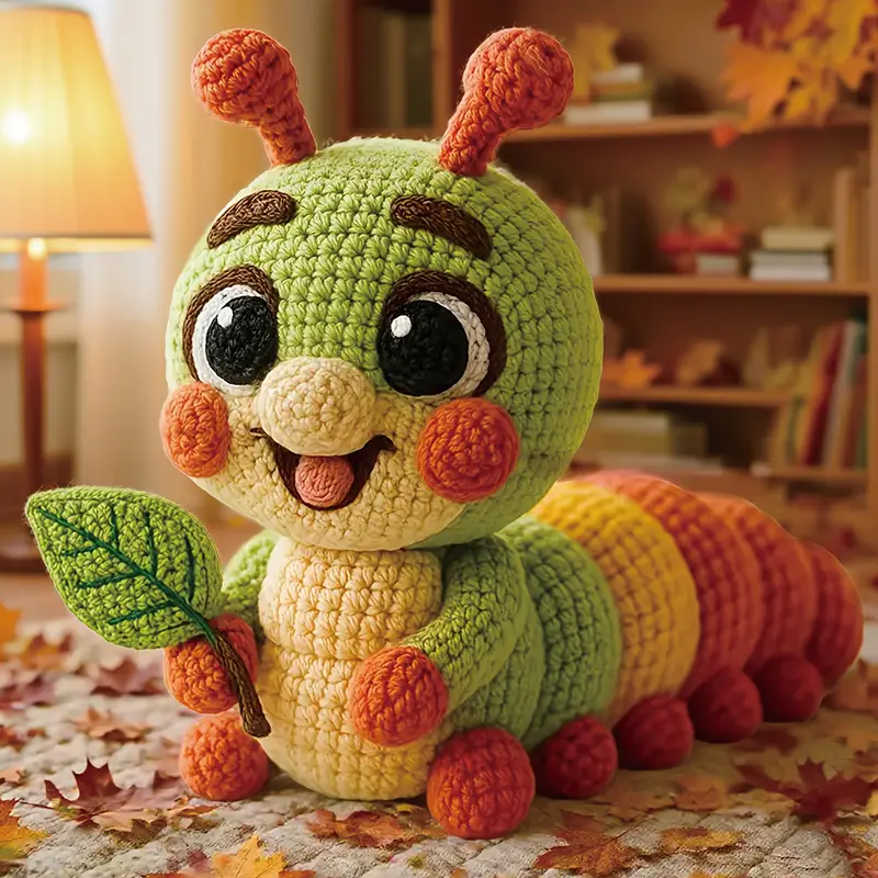 ชุดโครเชต์หนอนตาสวยงาม 1 ชิ้น