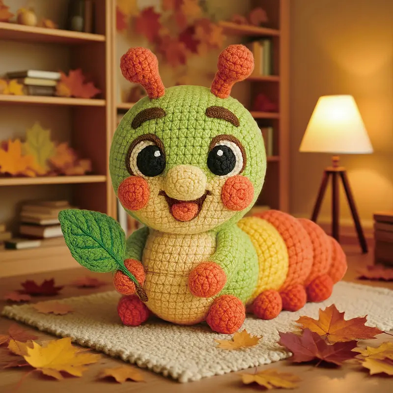 ชุดโครเชต์หนอนตาสวยงาม 1 ชิ้น