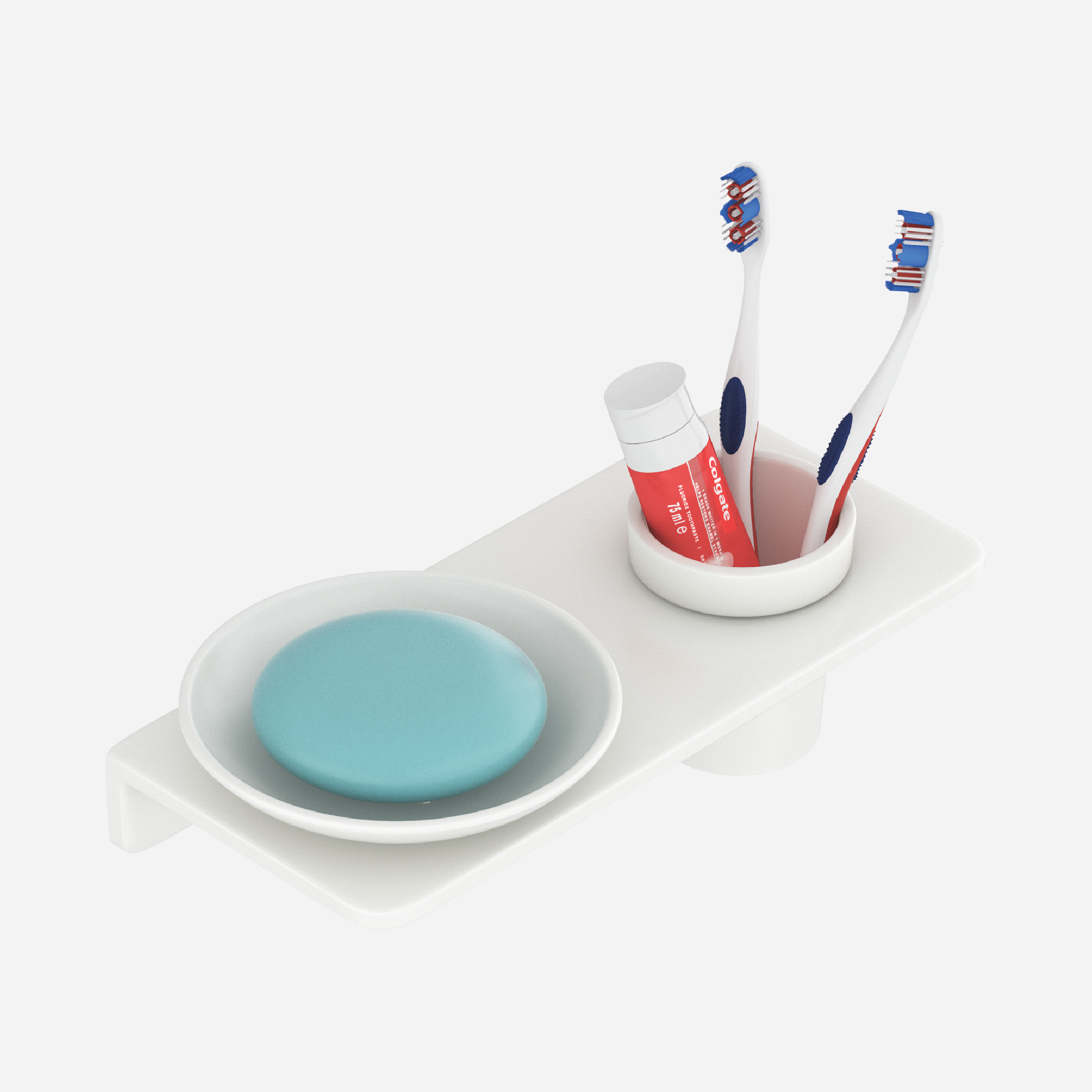 Round Soap Dish With Glass