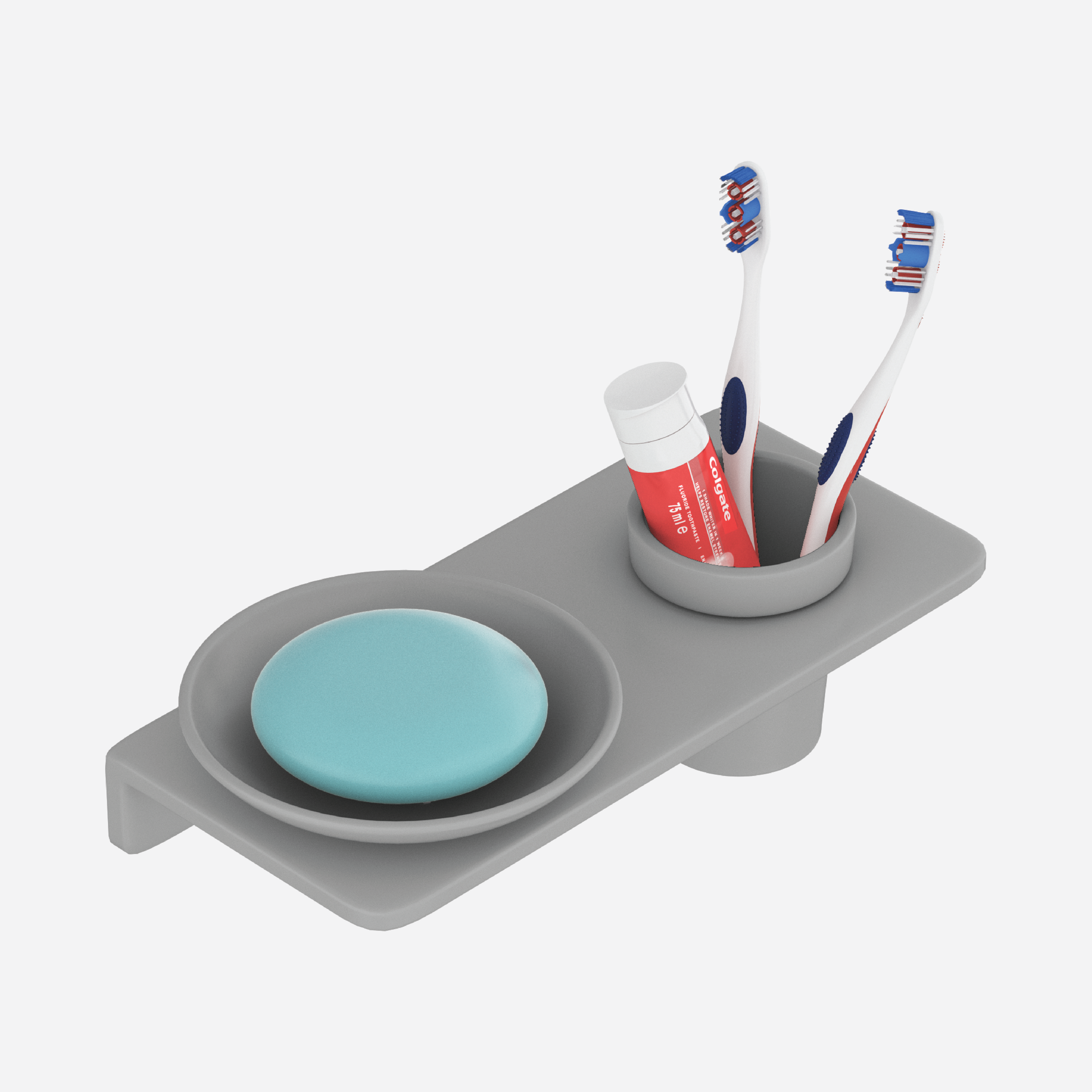 Round Soap Dish With Glass