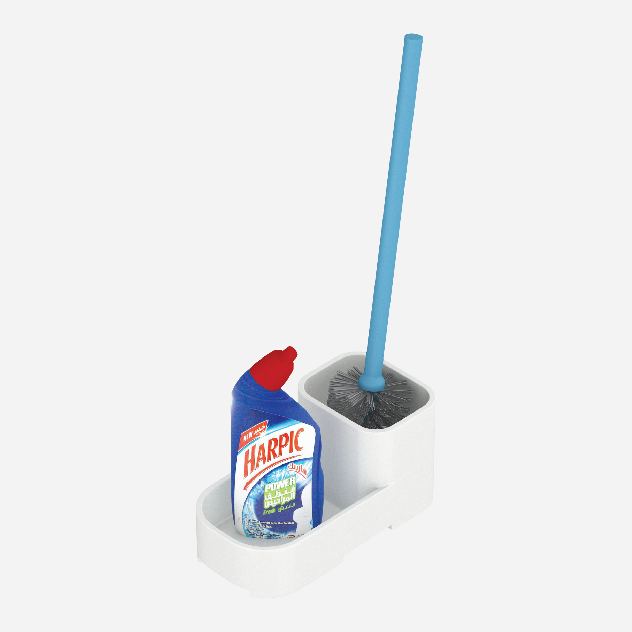 Toilet Brush With Cleaner Holder