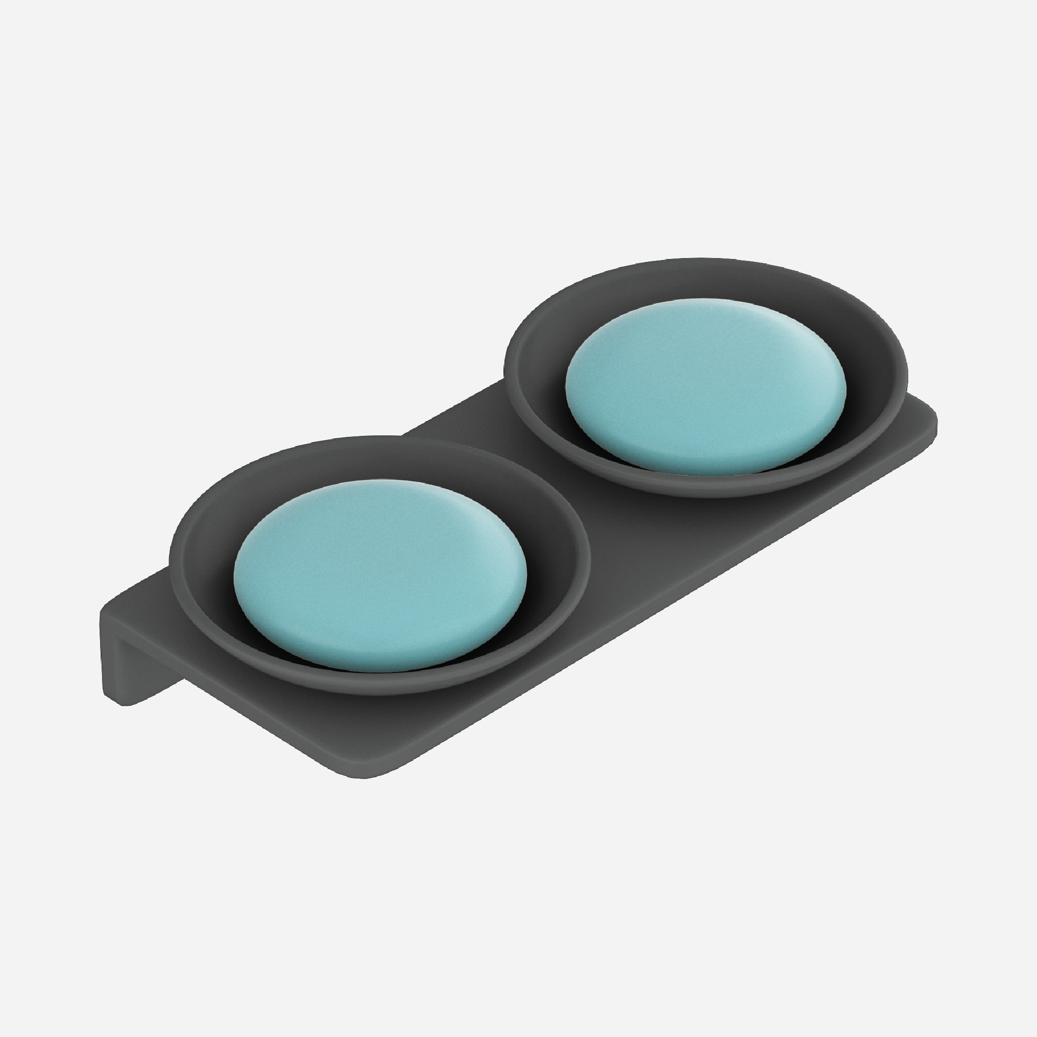 Double Round Soap Dish