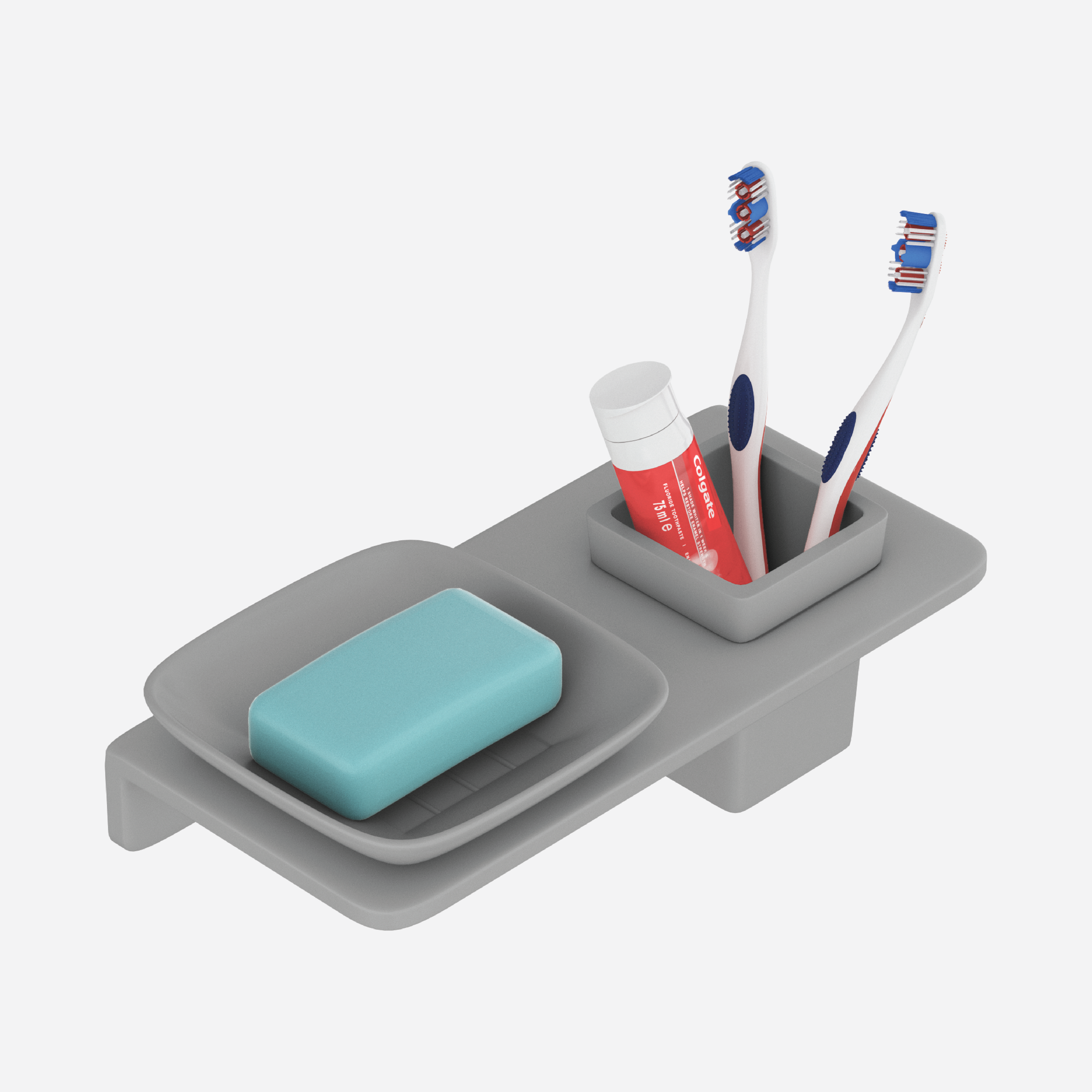 Small Square Soap Dish With Glass