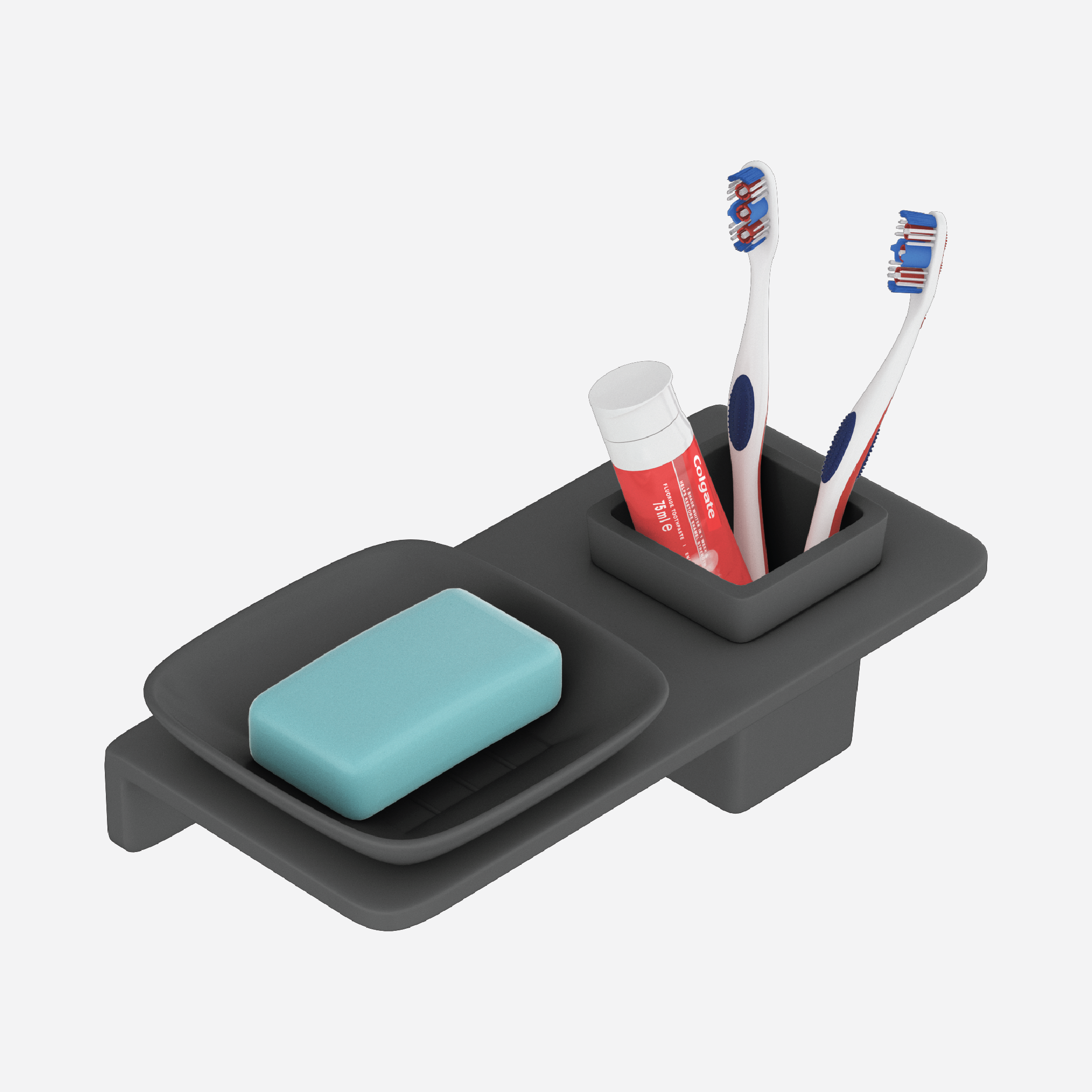 Small Square Soap Dish With Glass