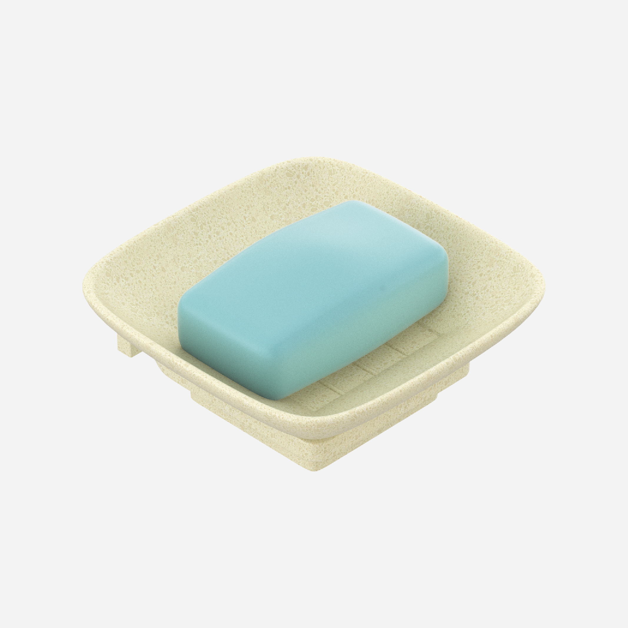 Small Square Soap Dish With Holder