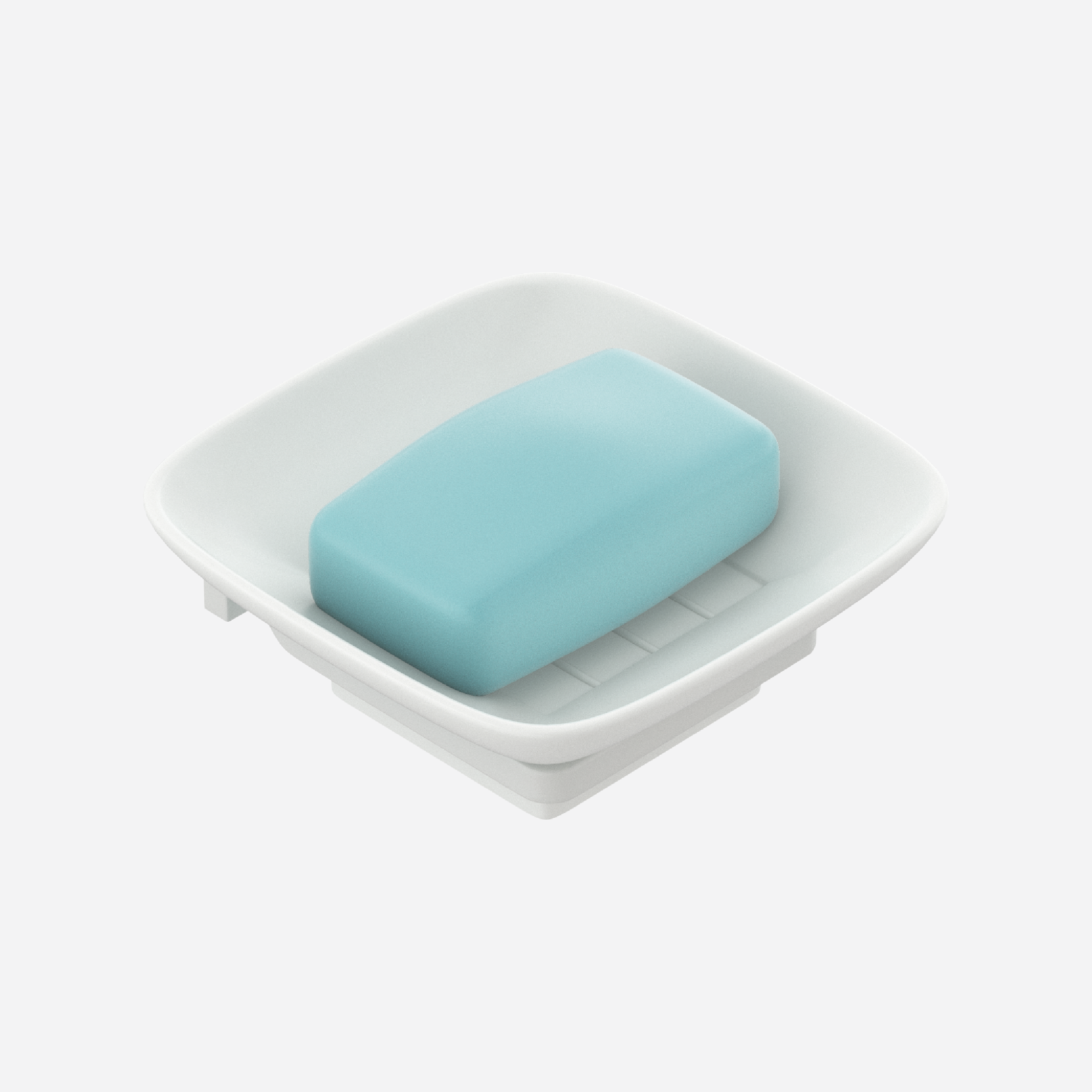 Small Square Soap Dish With Holder