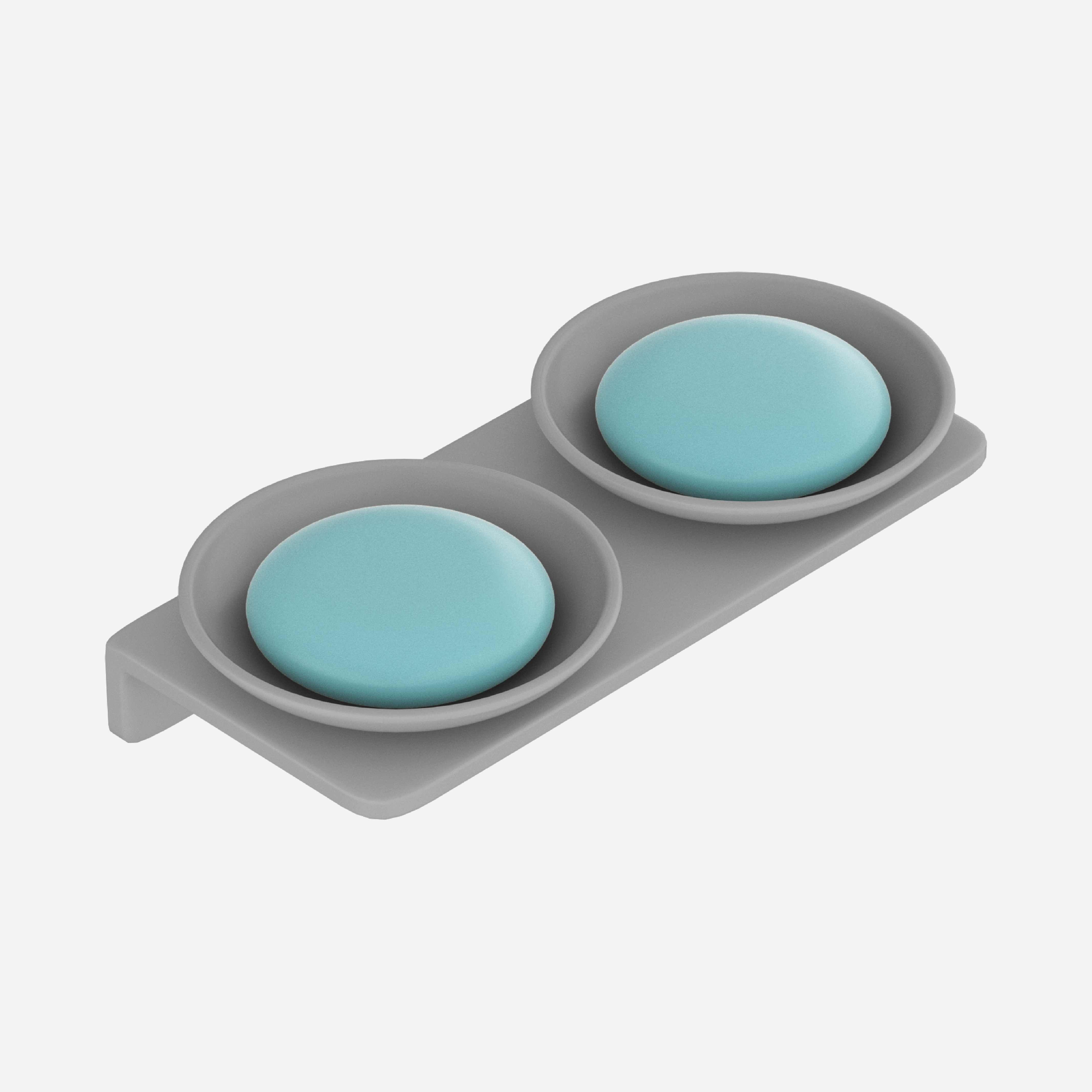 Double Round Soap Dish