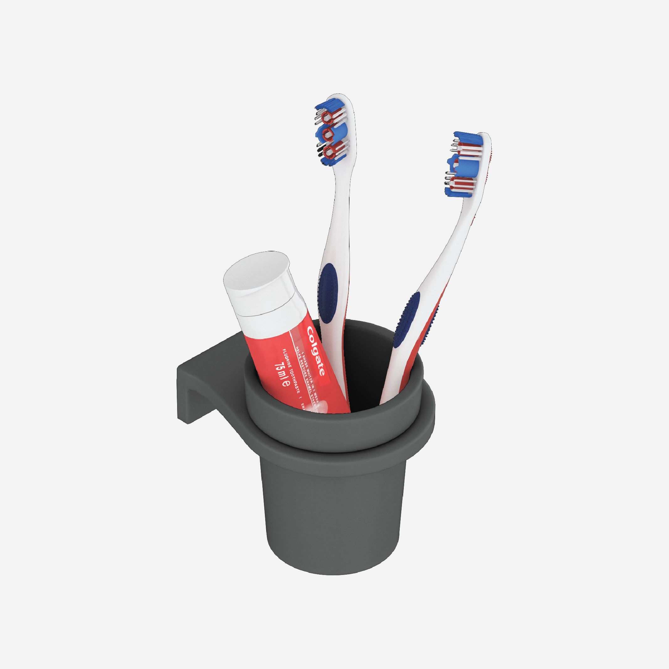 Round Glass with Holder