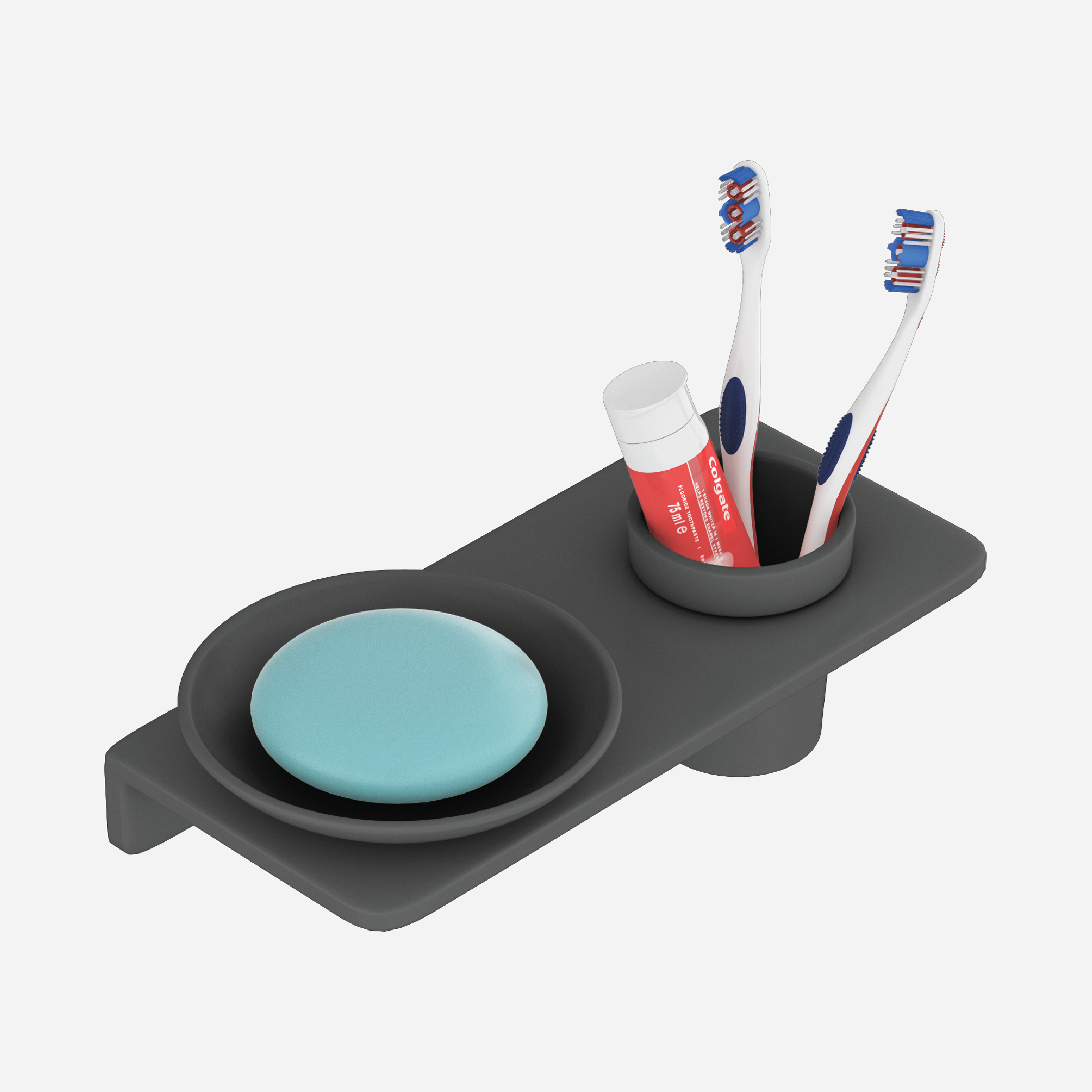 Round Soap Dish With Glass