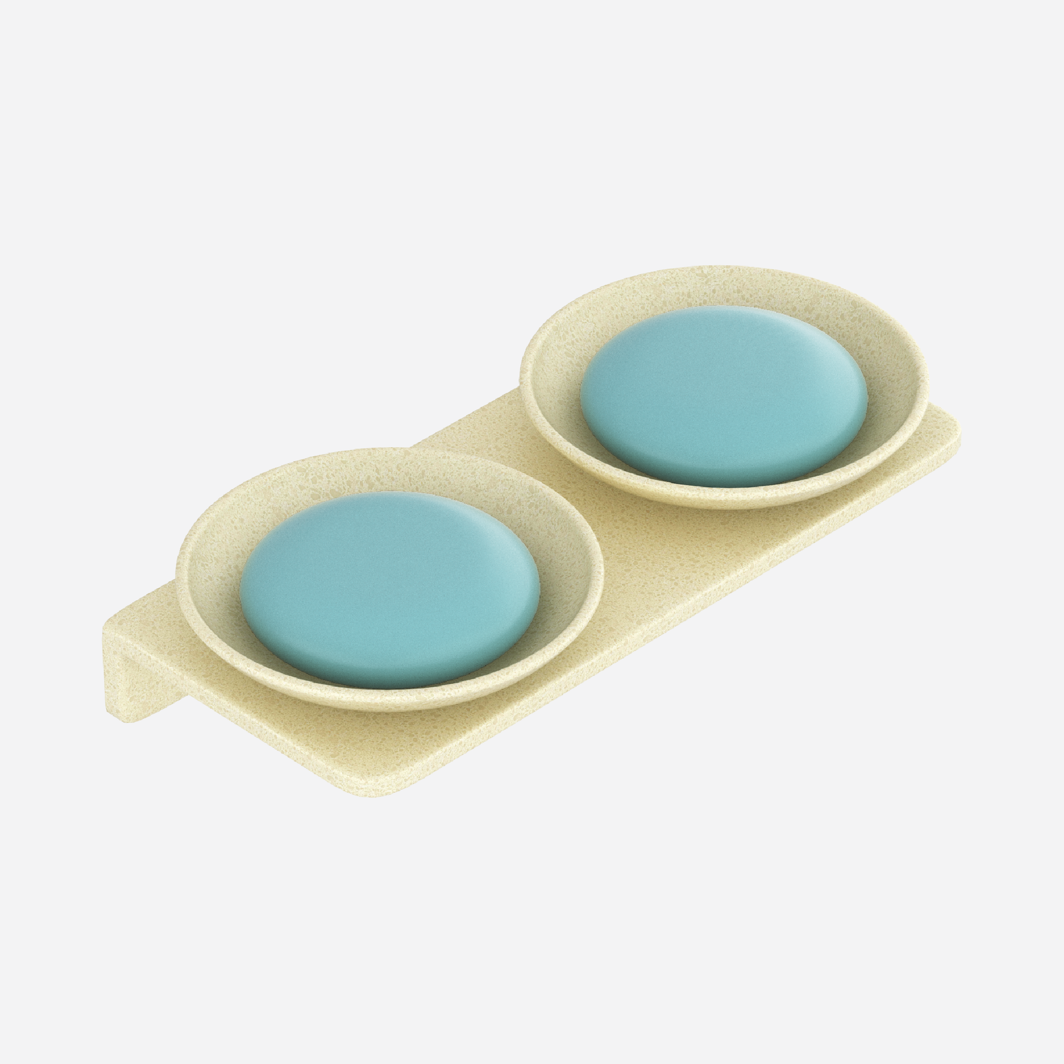 Double Round Soap Dish