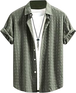 Mens Casual Short Sleeve Shirt