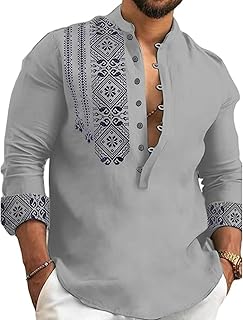 Men’s Casual Embroidered Shirt