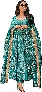 Traditional Bandhani Anarkali Suit