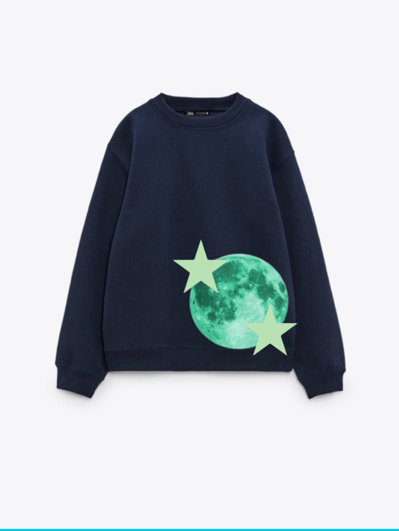 Navy Moon & Stars Sweatshirt