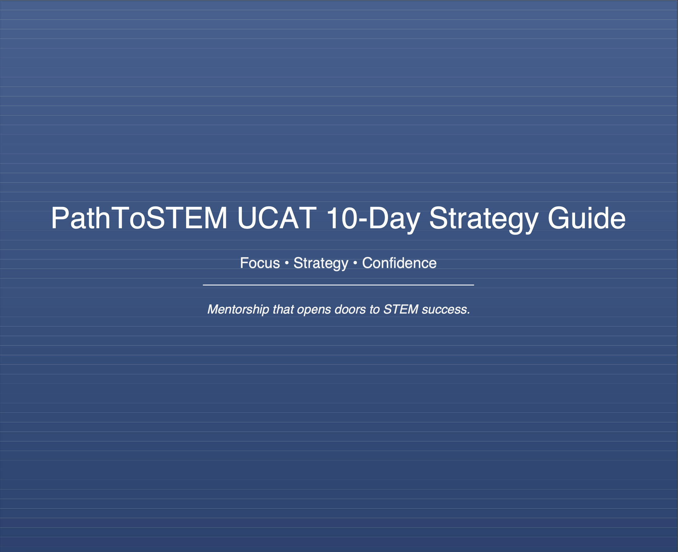 UCAT 10-Day Strategy Guide