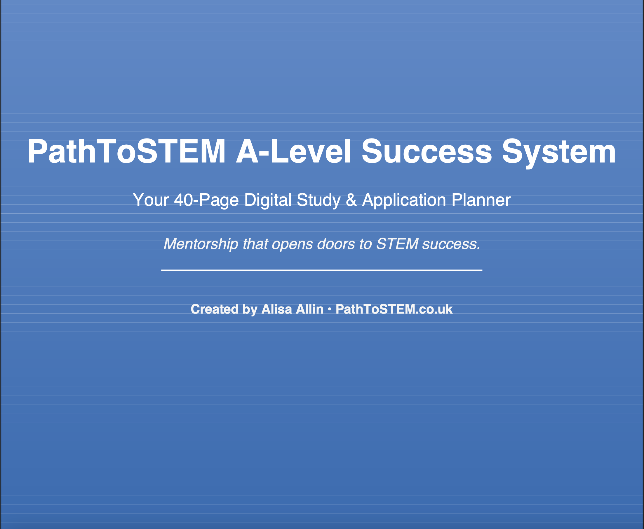 PathToSTEM A-Level STEM Mastery System