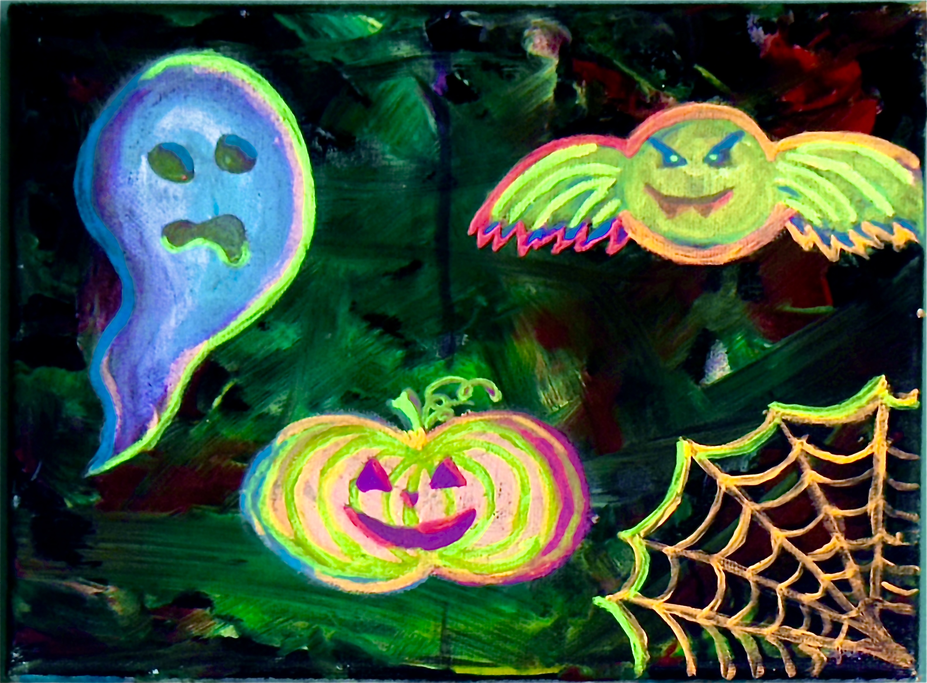 Spooky but cute Art print