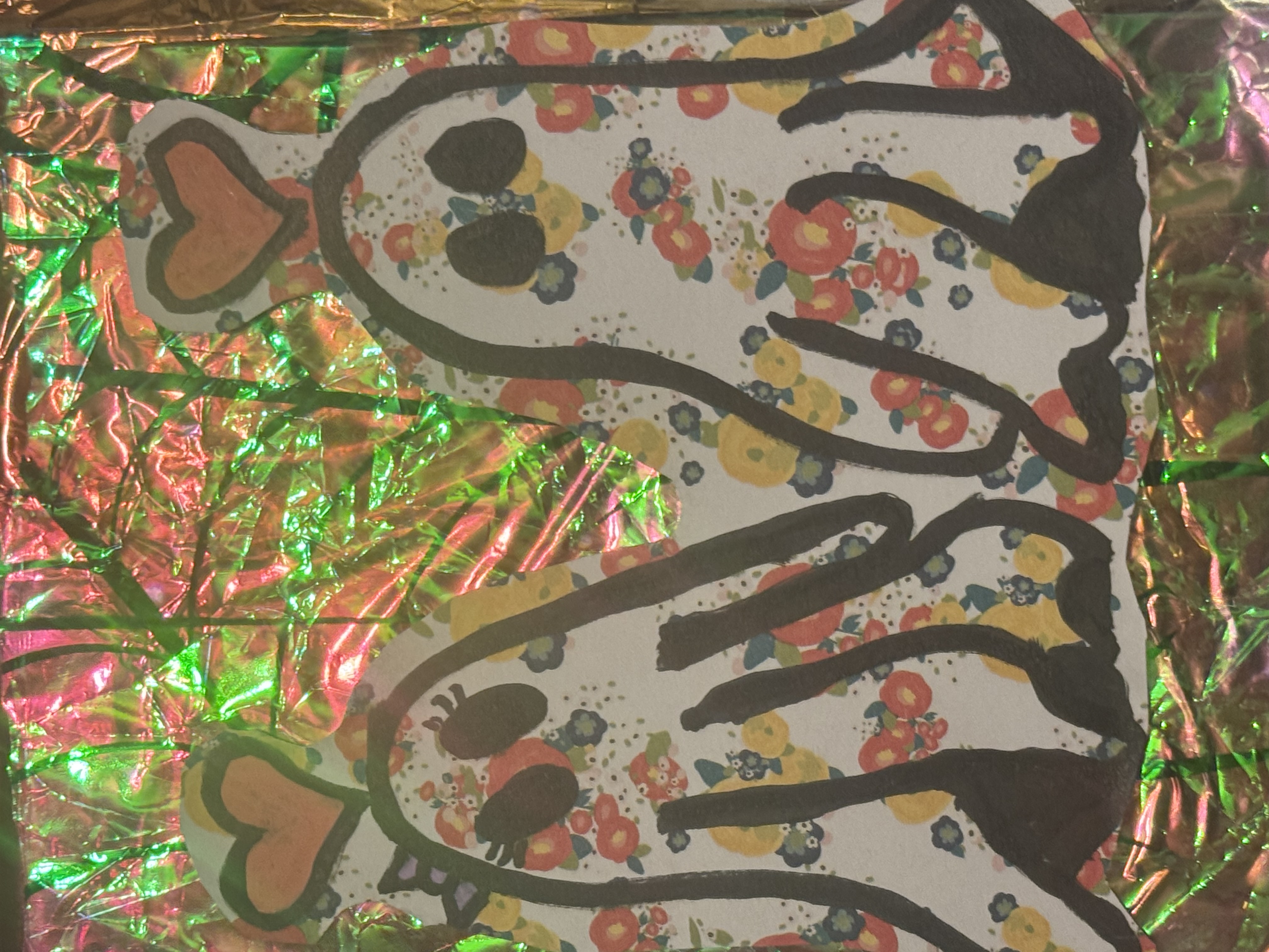 Colorful Abstract Dogs Art