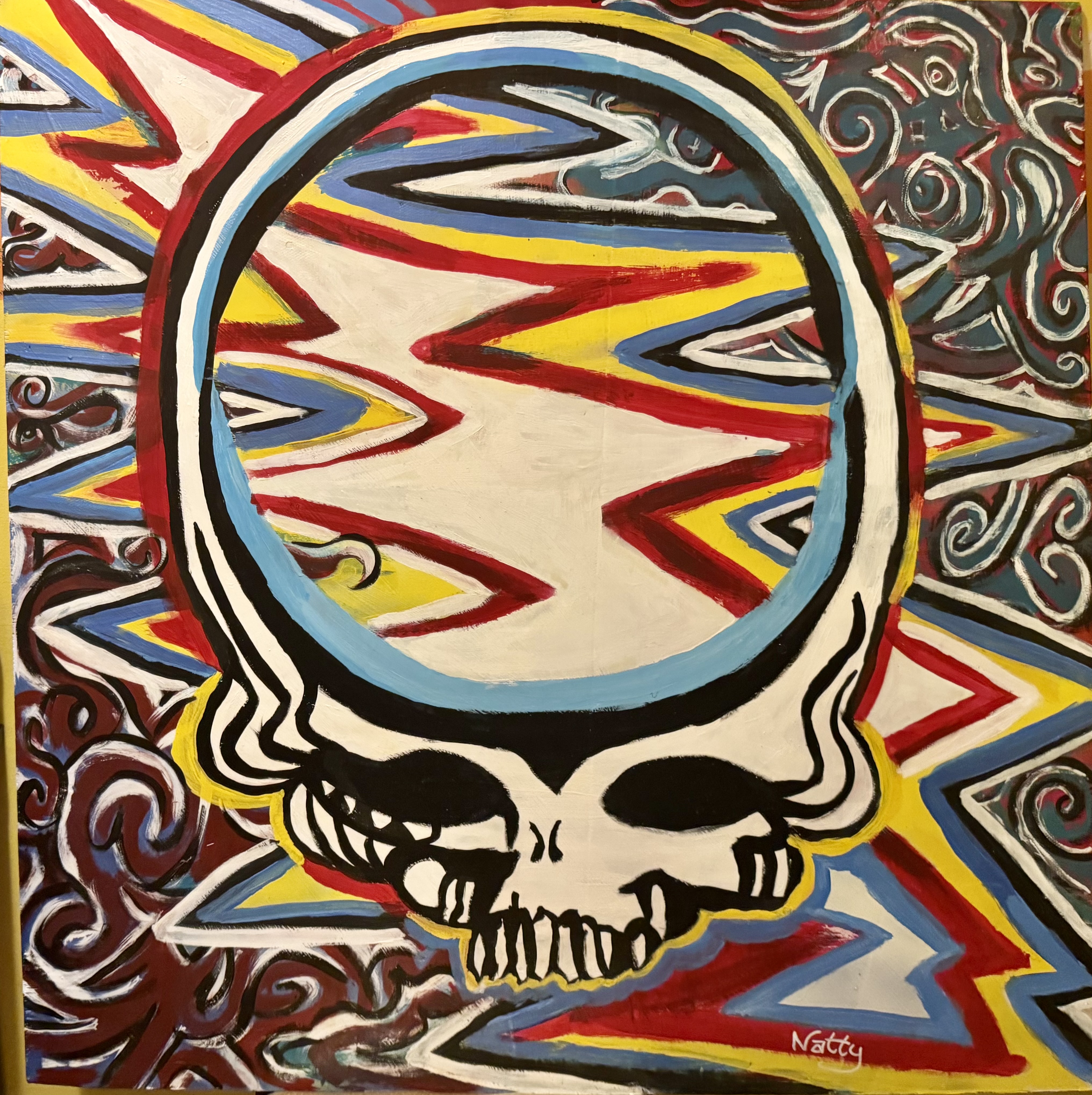 Grateful Dead Inspired Skull Painting