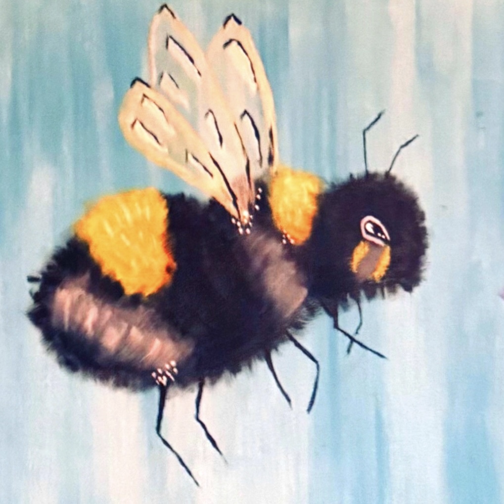 Hand-painted Bee sticker